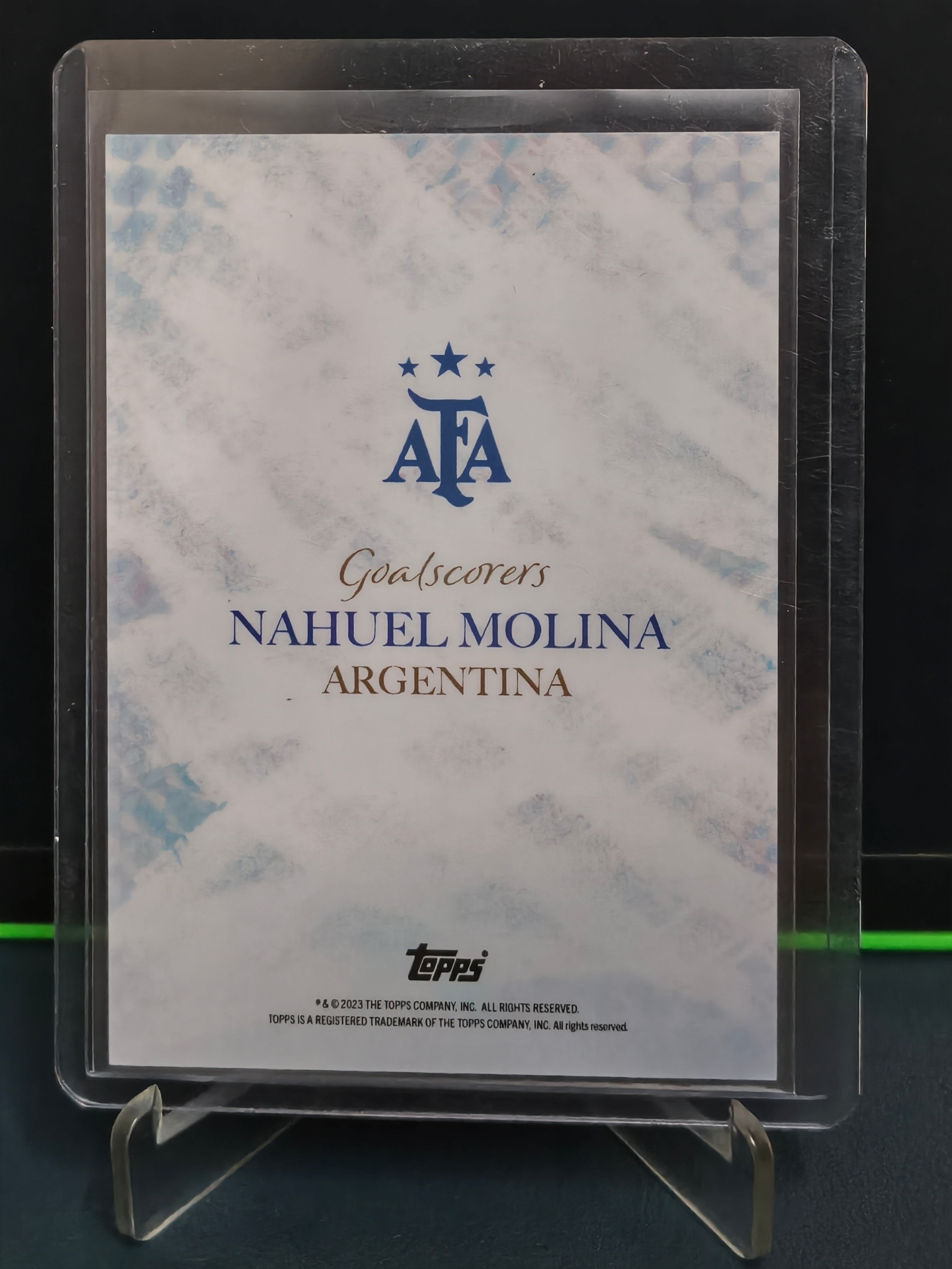 Nahuel Molina - 35/49 Card - Topps Argentina World Champions 2023