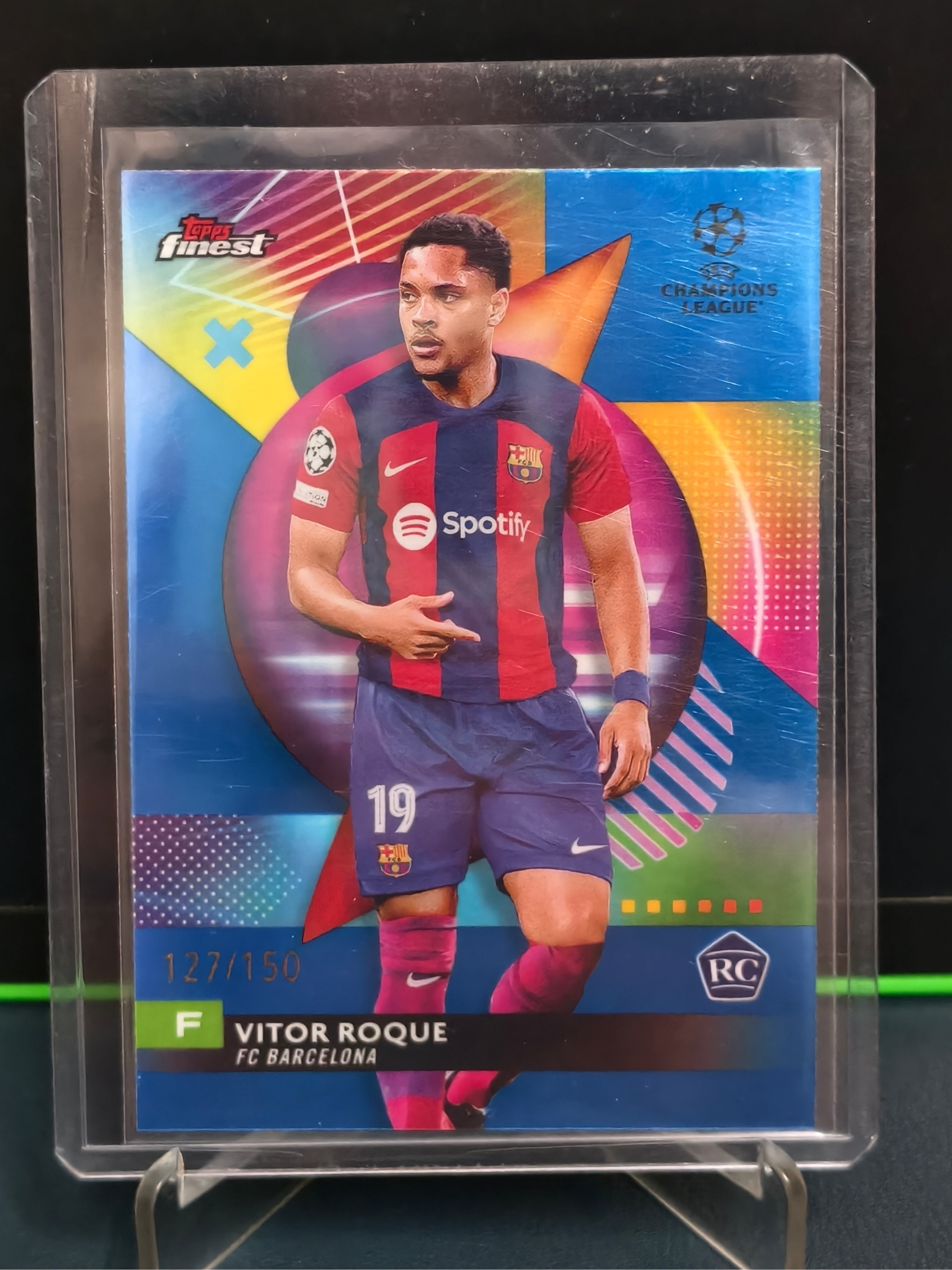 Vitor Roque - 127/150 Card - Topps Finest UCC 23-24