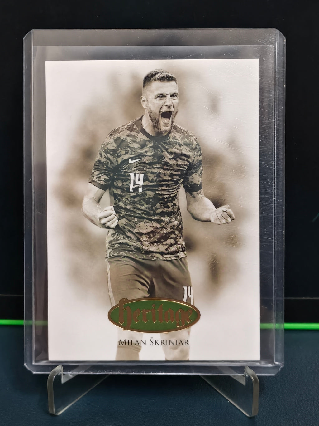 Milan Skriniar - 34/35 Heritage Card - Futera Unique 2023