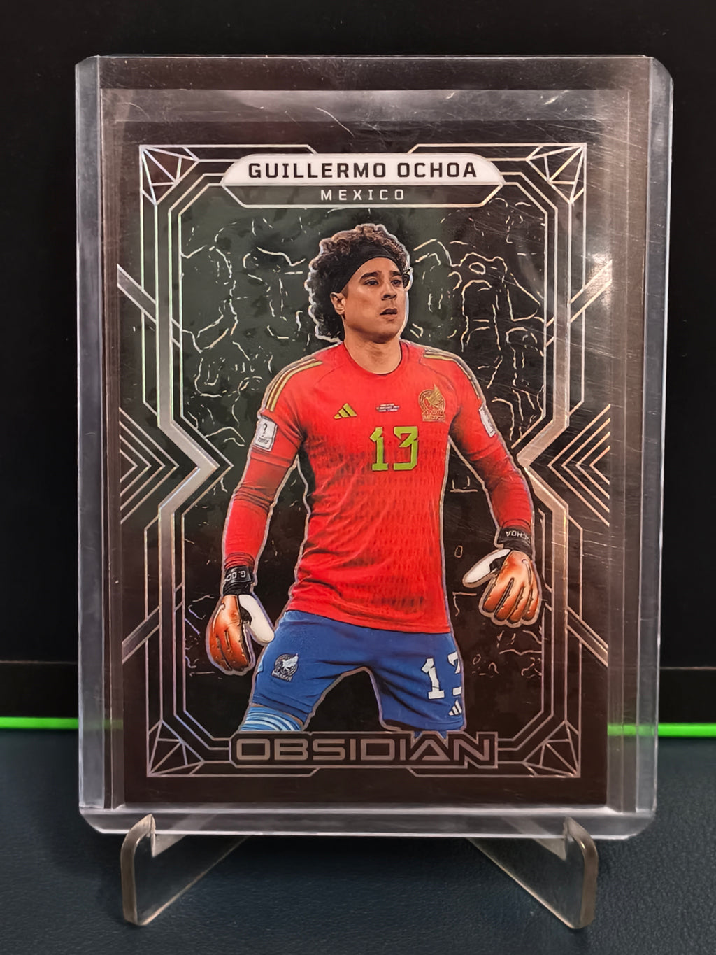 Guillermo Ochoa - 61/115 Card - Panini Obsidian Soccer 22-23