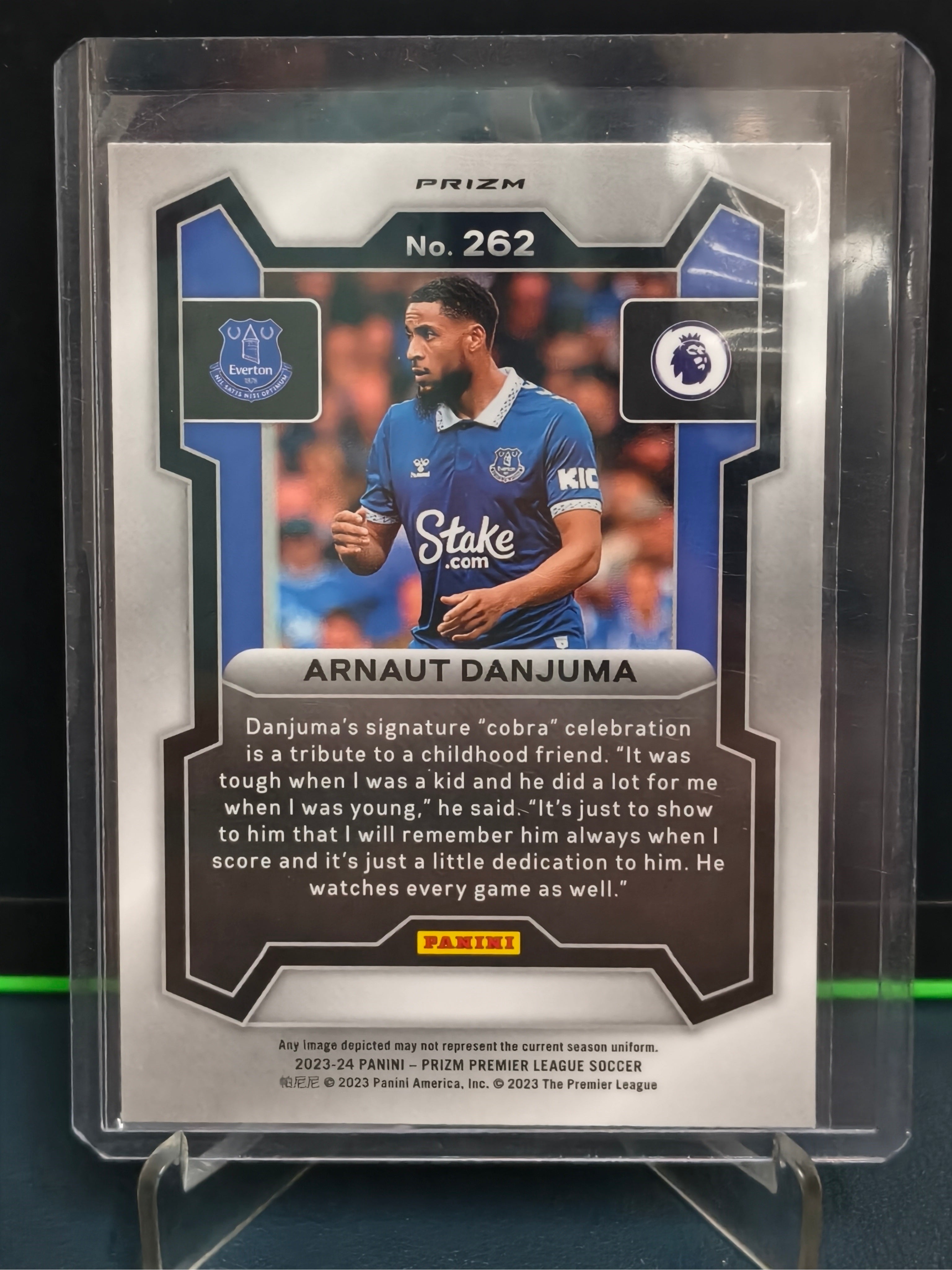 Arnaut Danjuma - Cracked Ice Card - Panini Prizm PL 23-24