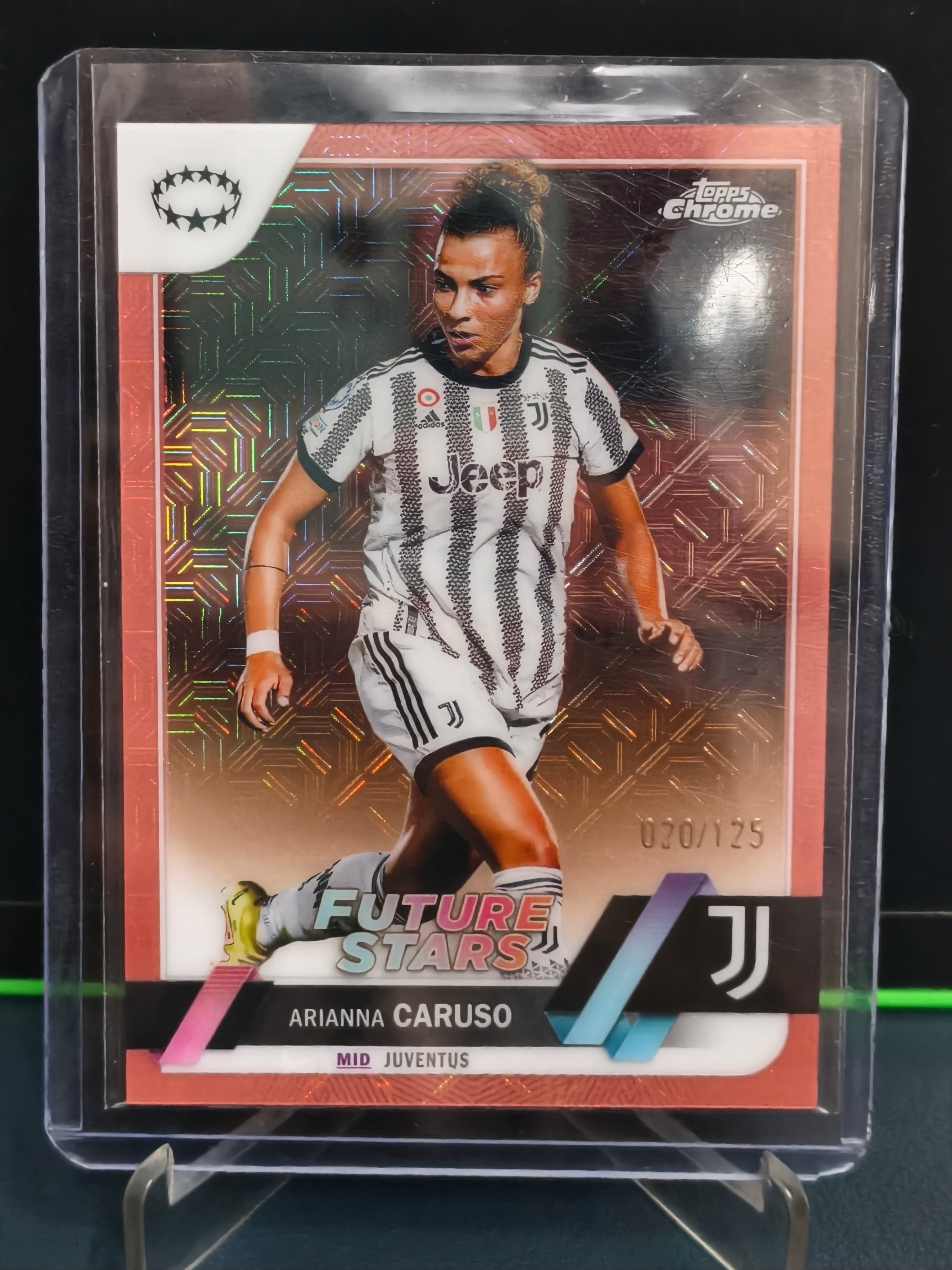Arianna Caruso - 20/125 Future Stars Card - Topps Chrome UWCL 22-23