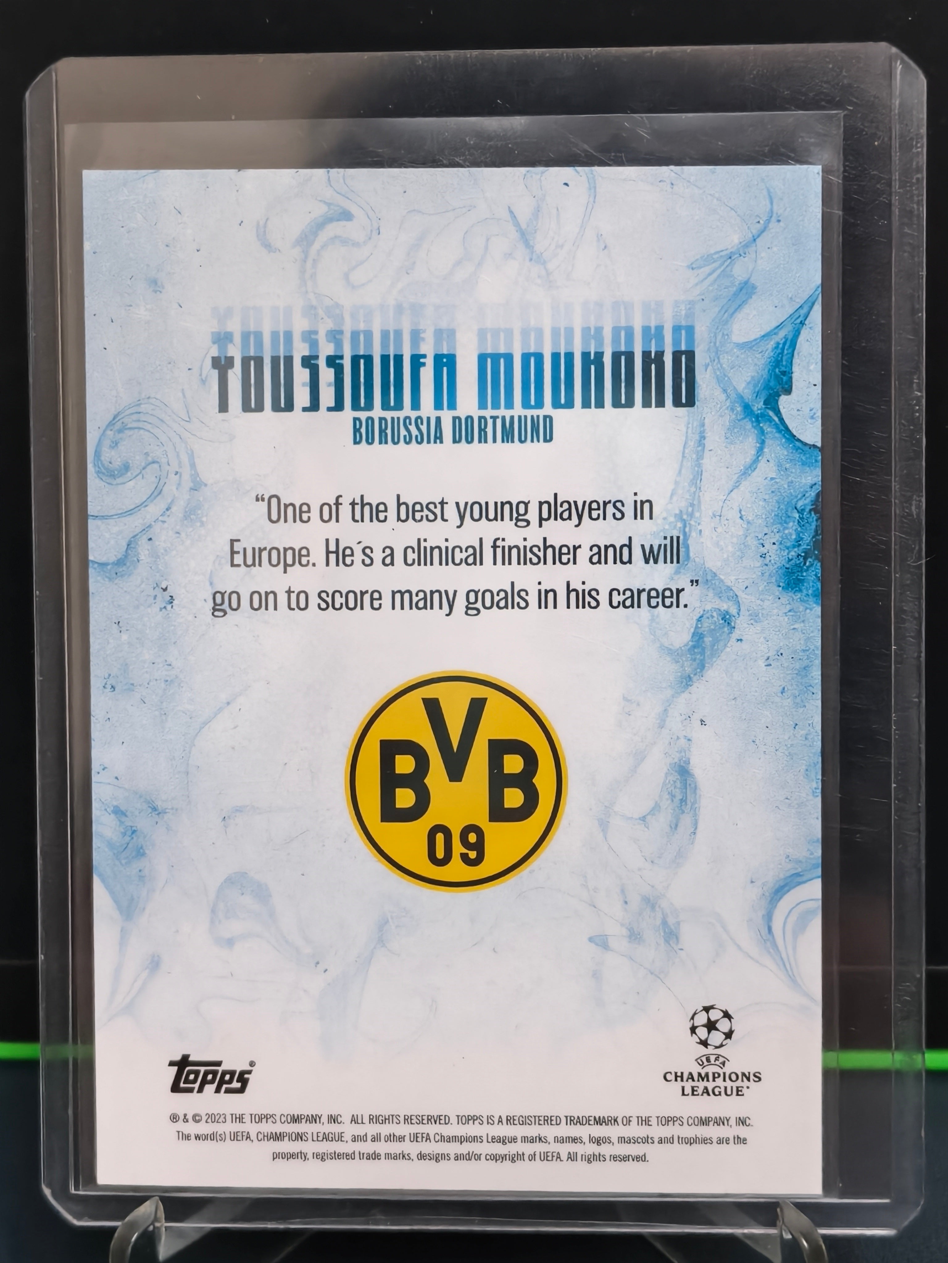 Youssoufa Moukoko - 26/49 Card - Topps Musiala Curated Set 22-23