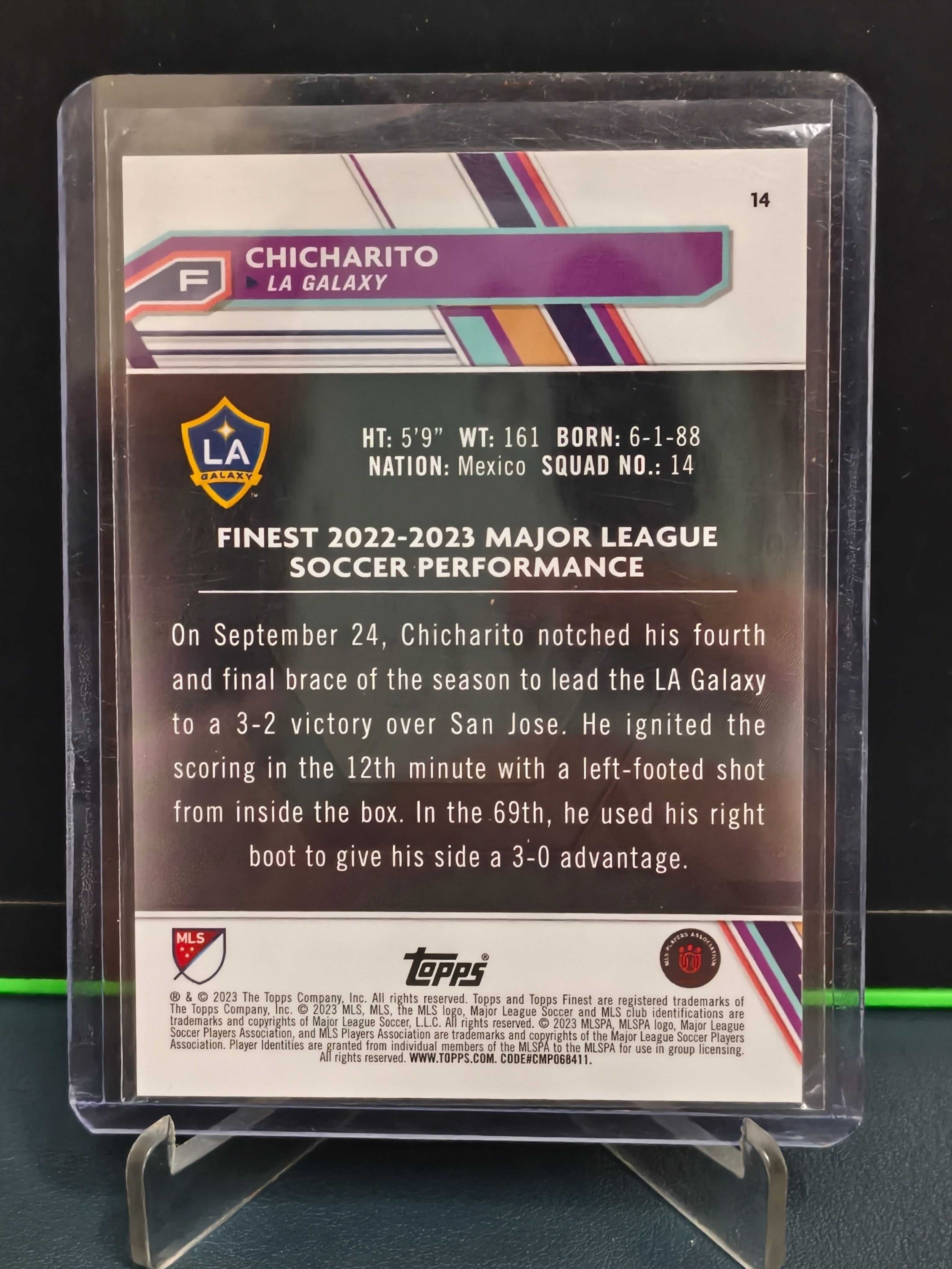 Chicharito - 6/75 Card - Topps Finest MLS 23