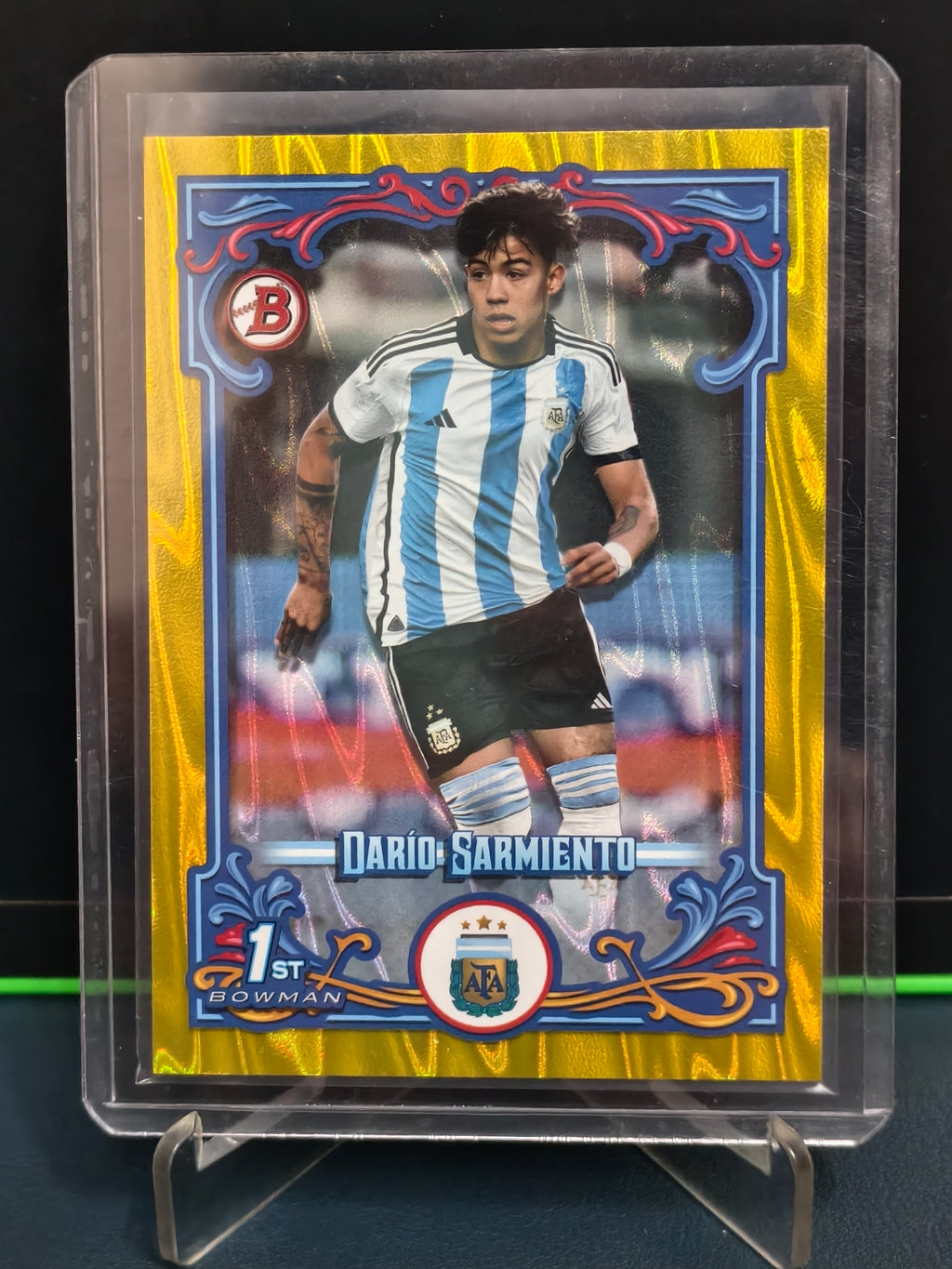 Dario Sarmiento - 53/150 Card - Topps Argentina Fileteado 2023