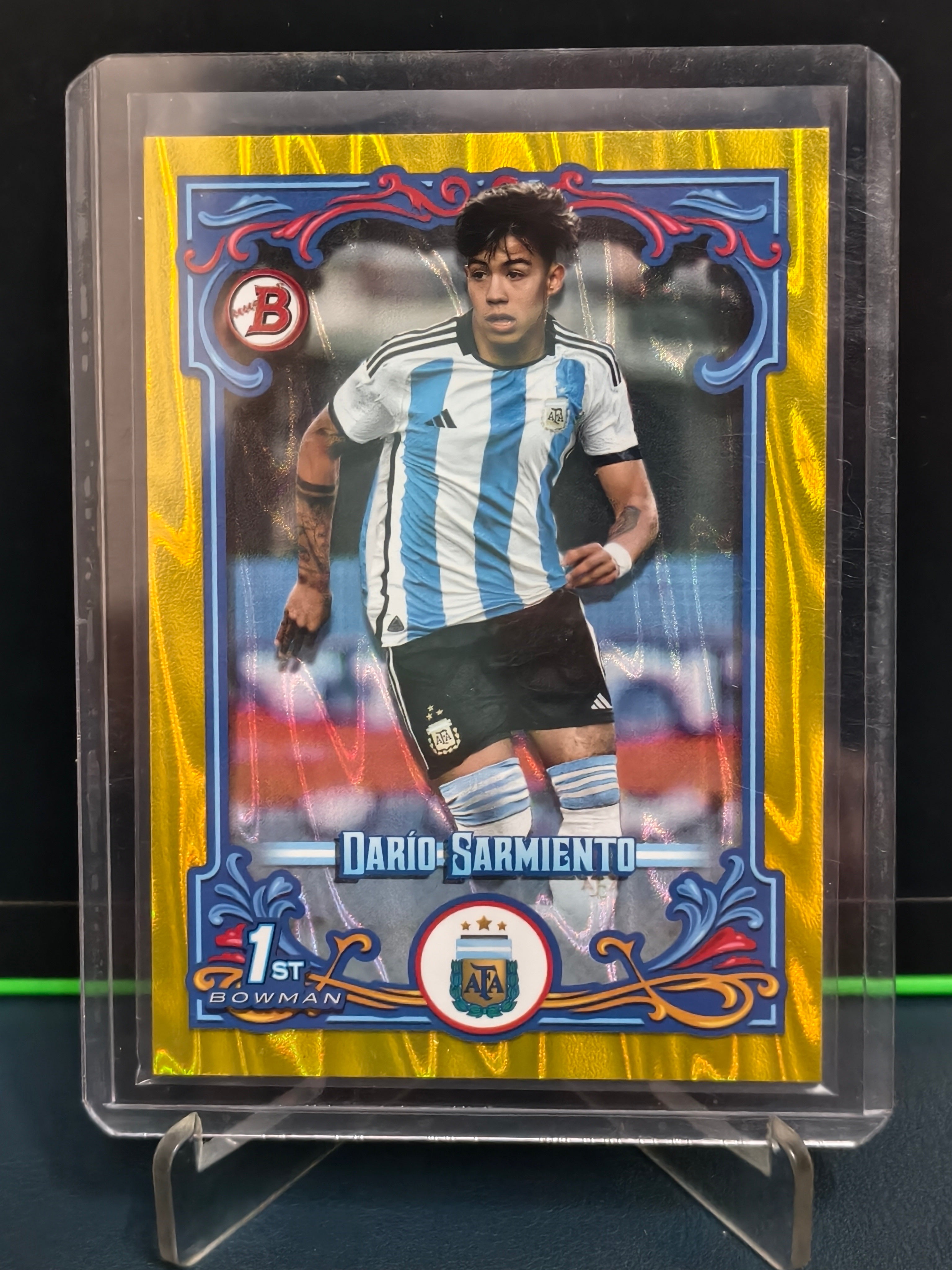 Dario Sarmiento - 53/150 Card - Topps Argentina Fileteado 2023