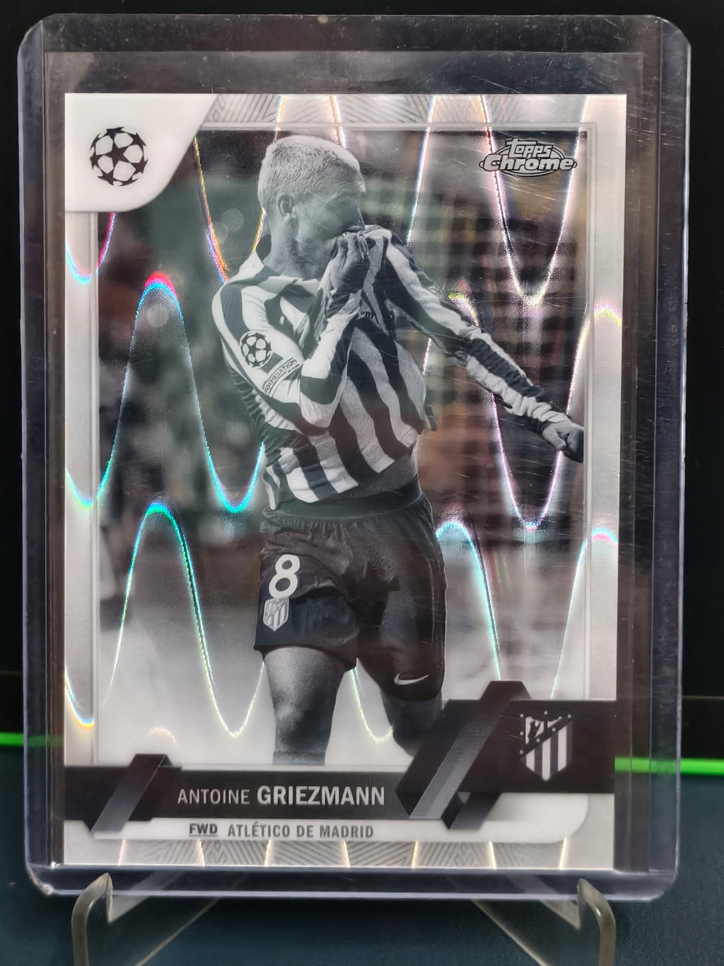 Antoine Griezmann - B&W Raywave Card - Topps Chrome UCC 22-23