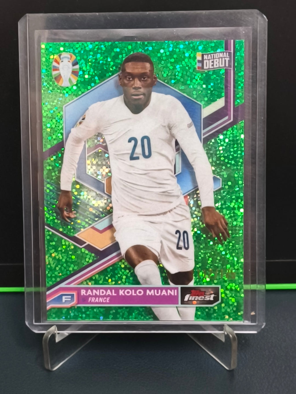 Randal Kolo Muani - 112/125 Card - Topps Finest Road to UEFA Euro 2024