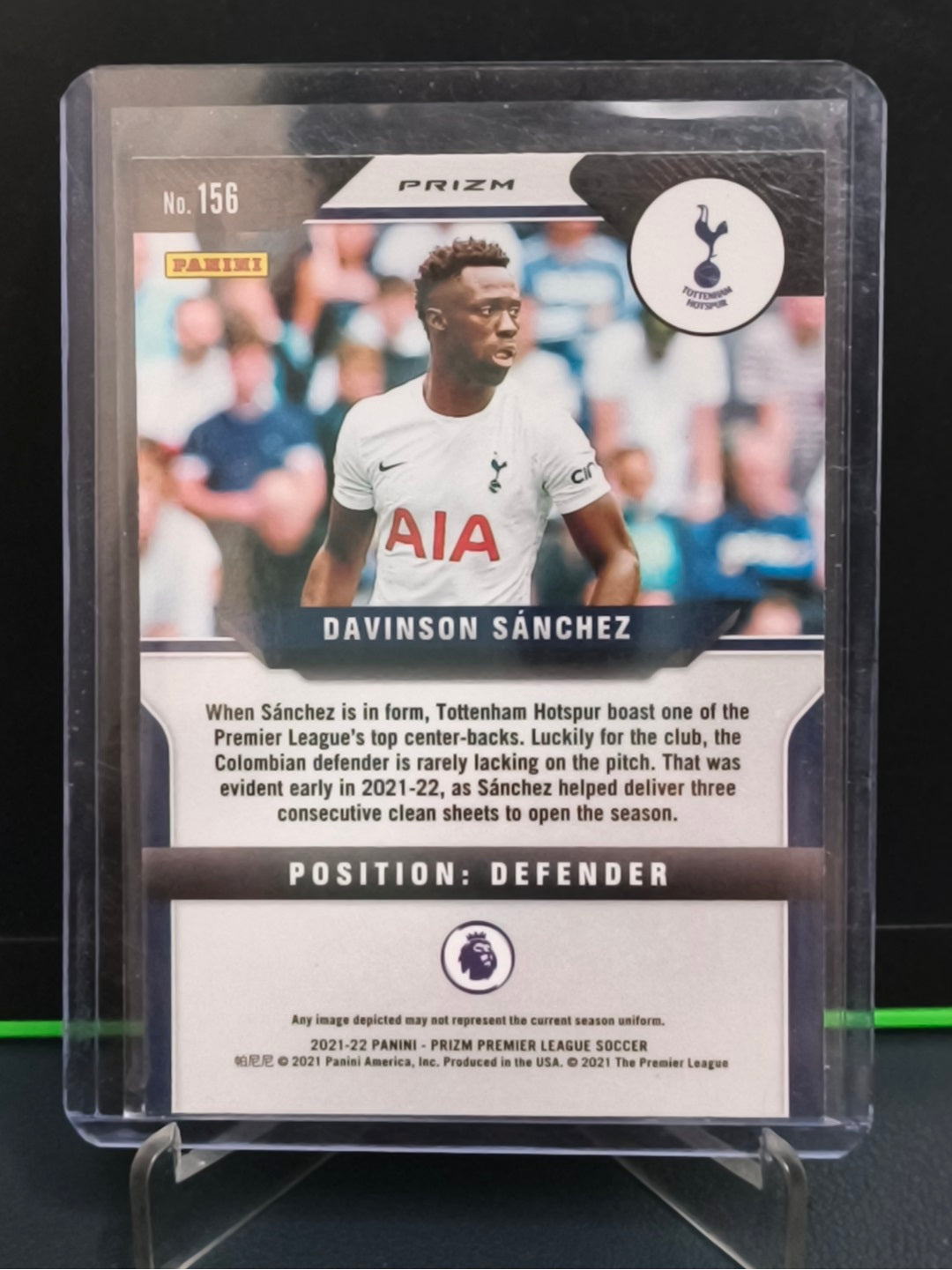Davinson Sanchez - Green Wave Card - Panini Prizm PL 21-22