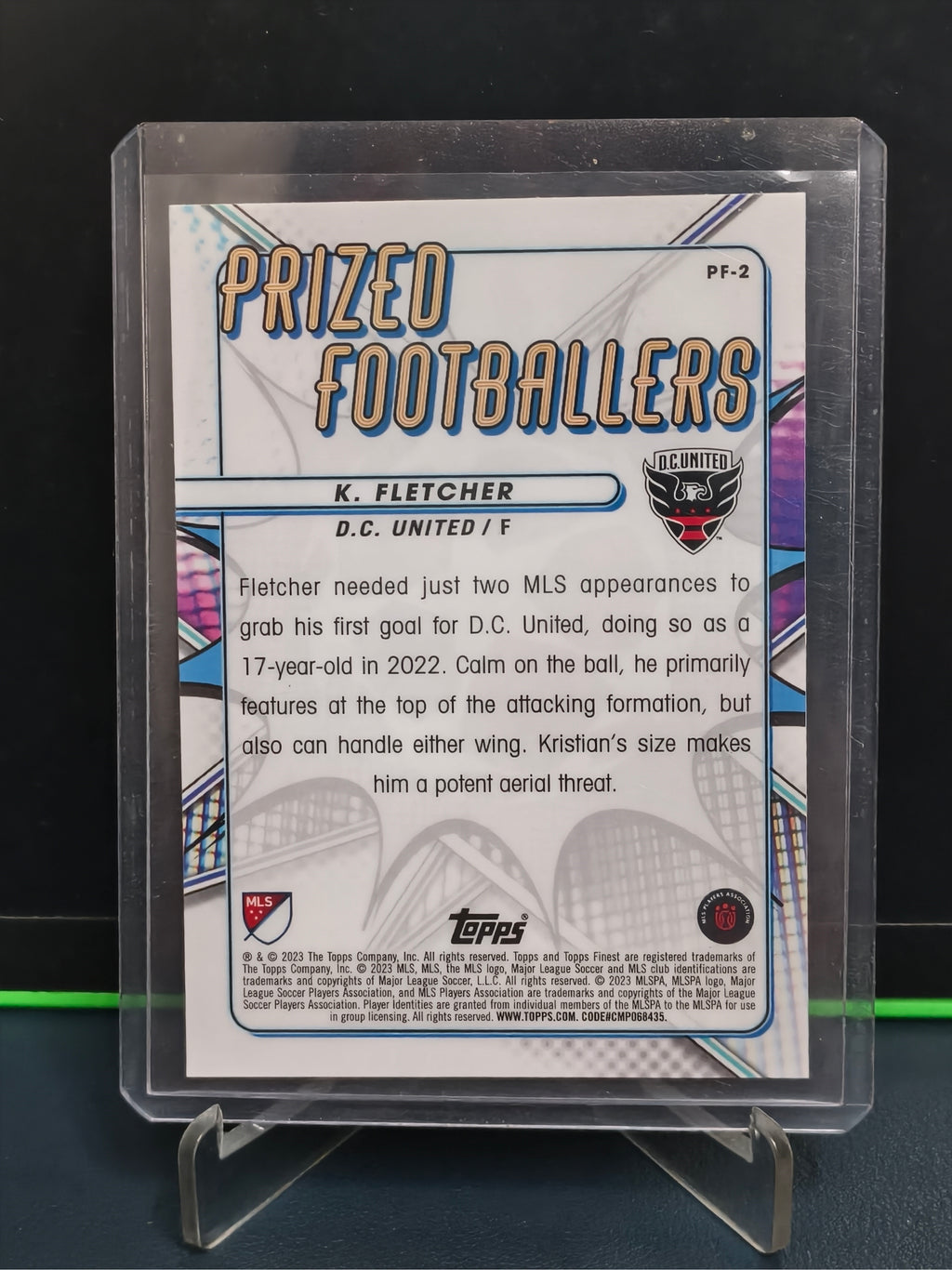 Kristian Fletcher - Prized Footballers Card - Topps Finest MLS 23