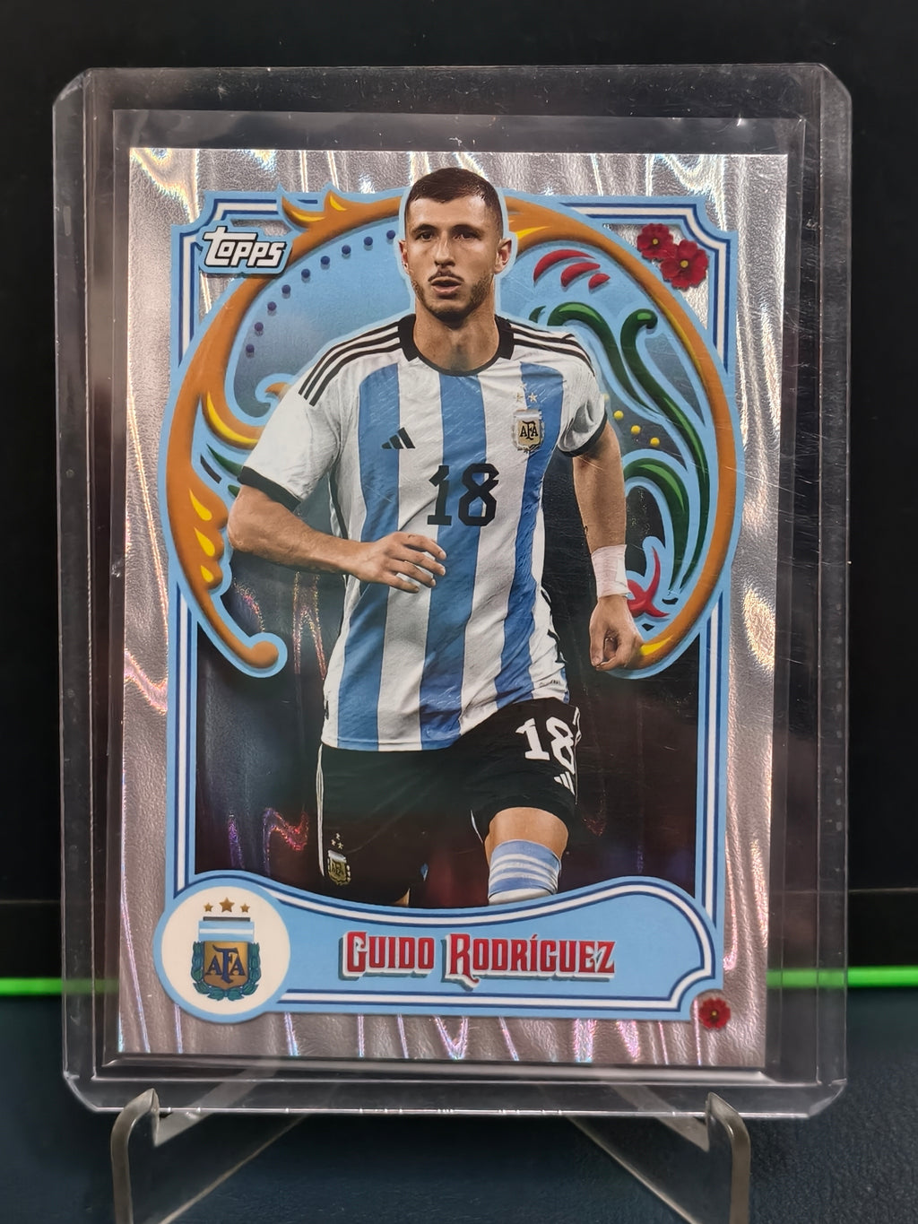Guido Rodriguez - Silver Card - Topps Argentina Fileteado 2023