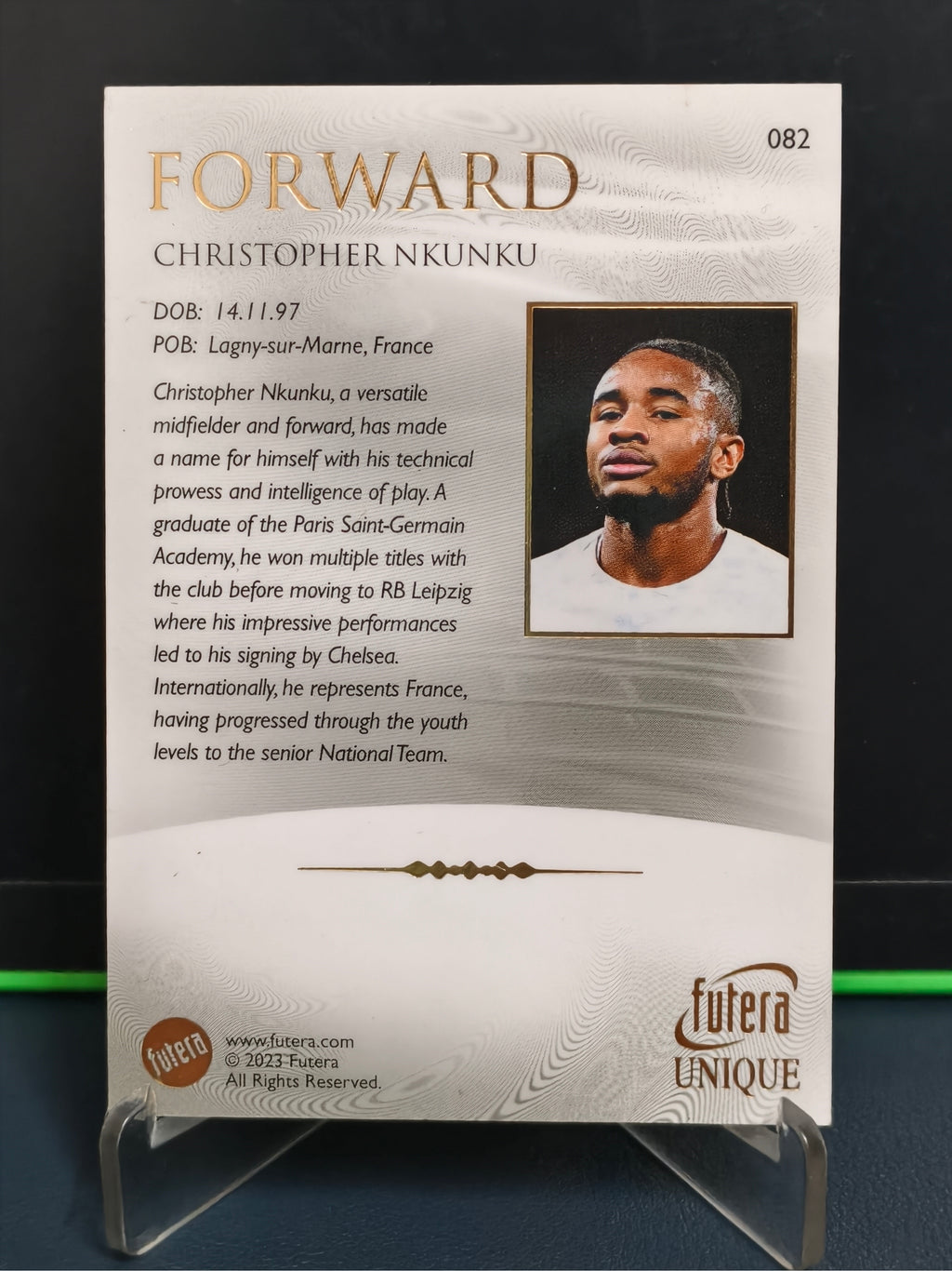 Christopher Nkunku - Base Card - Futera Unique 2023