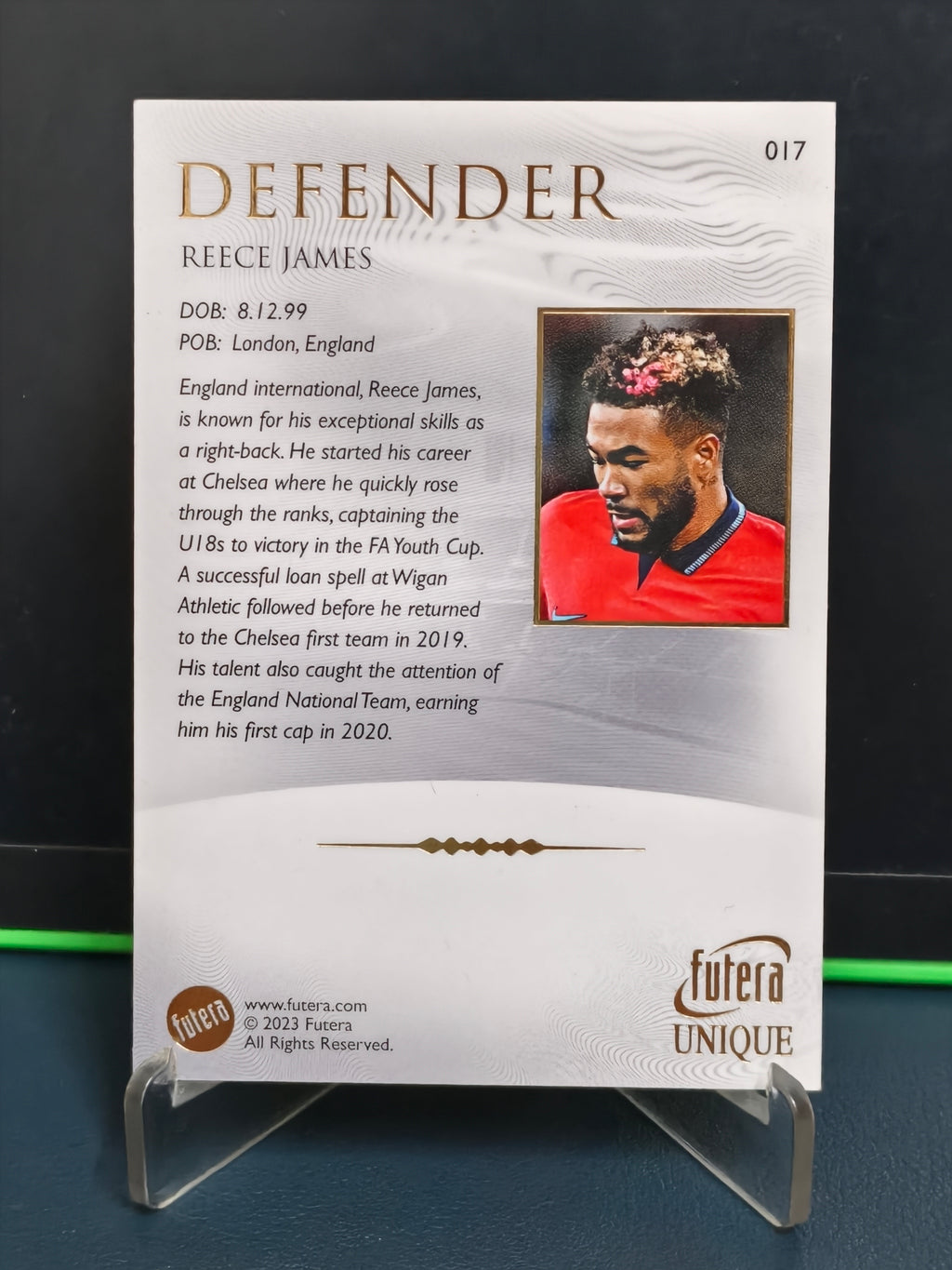 Reece James - Base Card - Futera Unique 2023