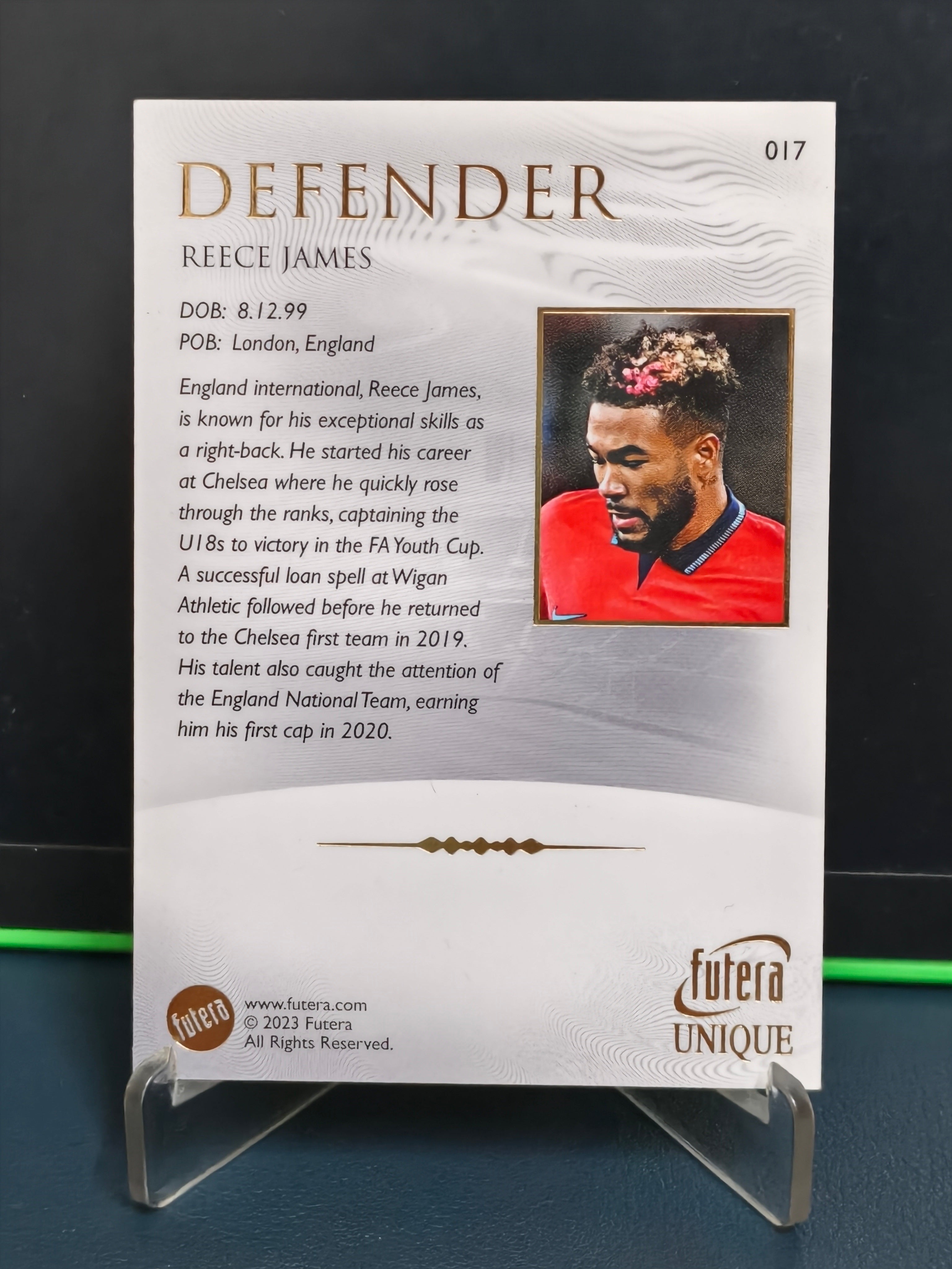 Reece James - Base Card - Futera Unique 2023