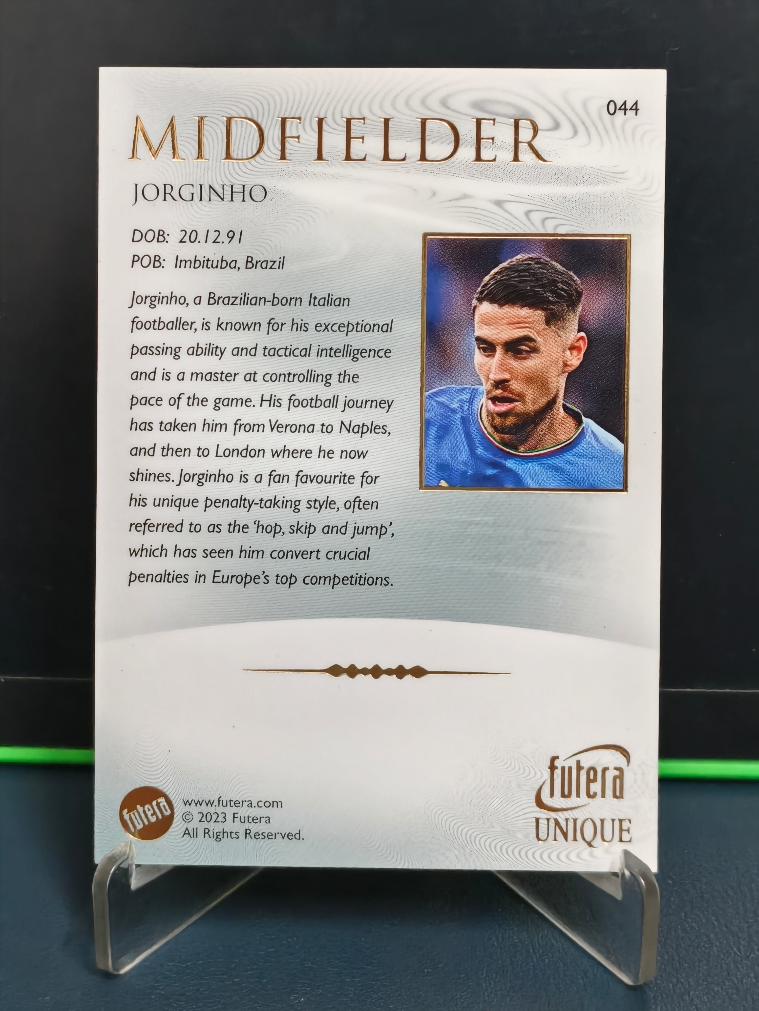Jorginho - Base Card - Futera Unique 2023