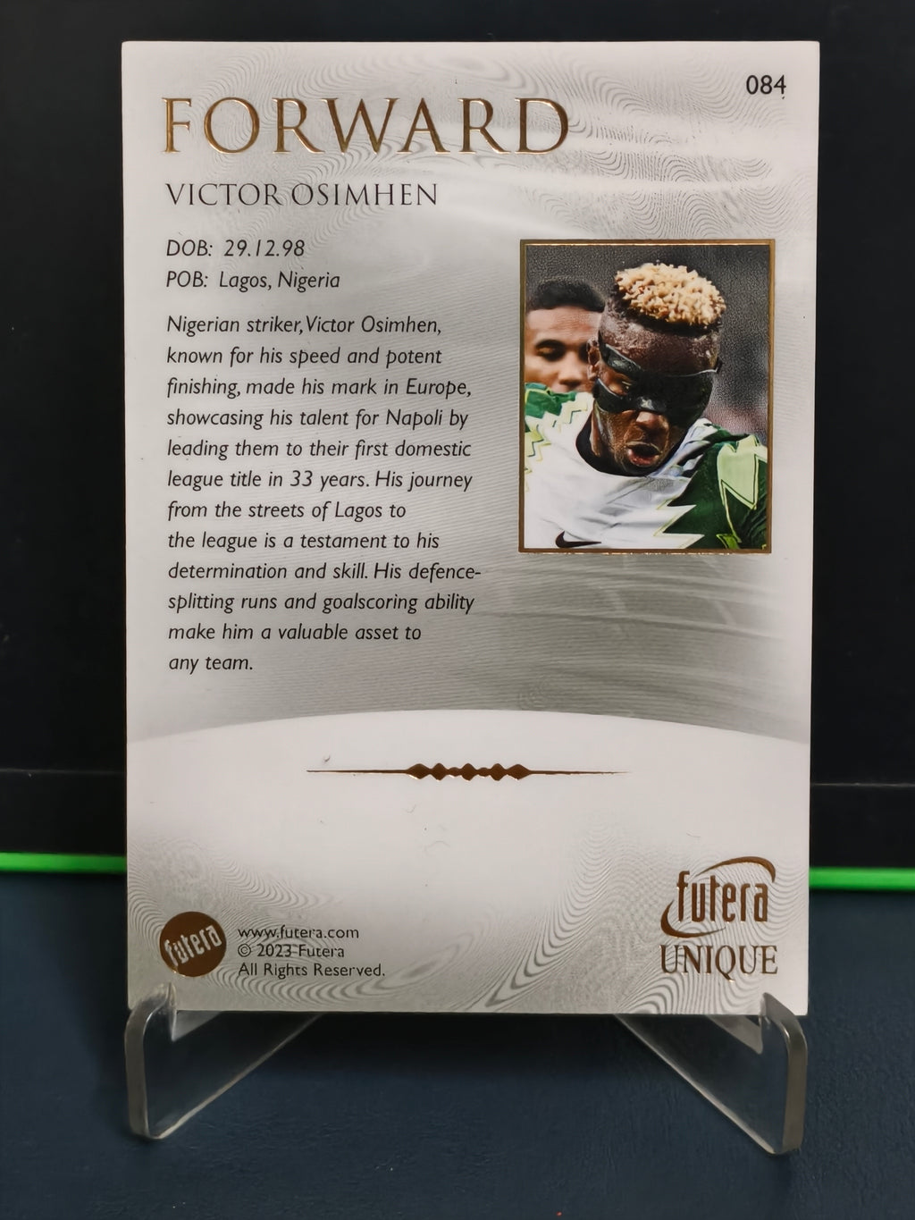 Victor Osimhen - Base Card - Futera Unique 2023