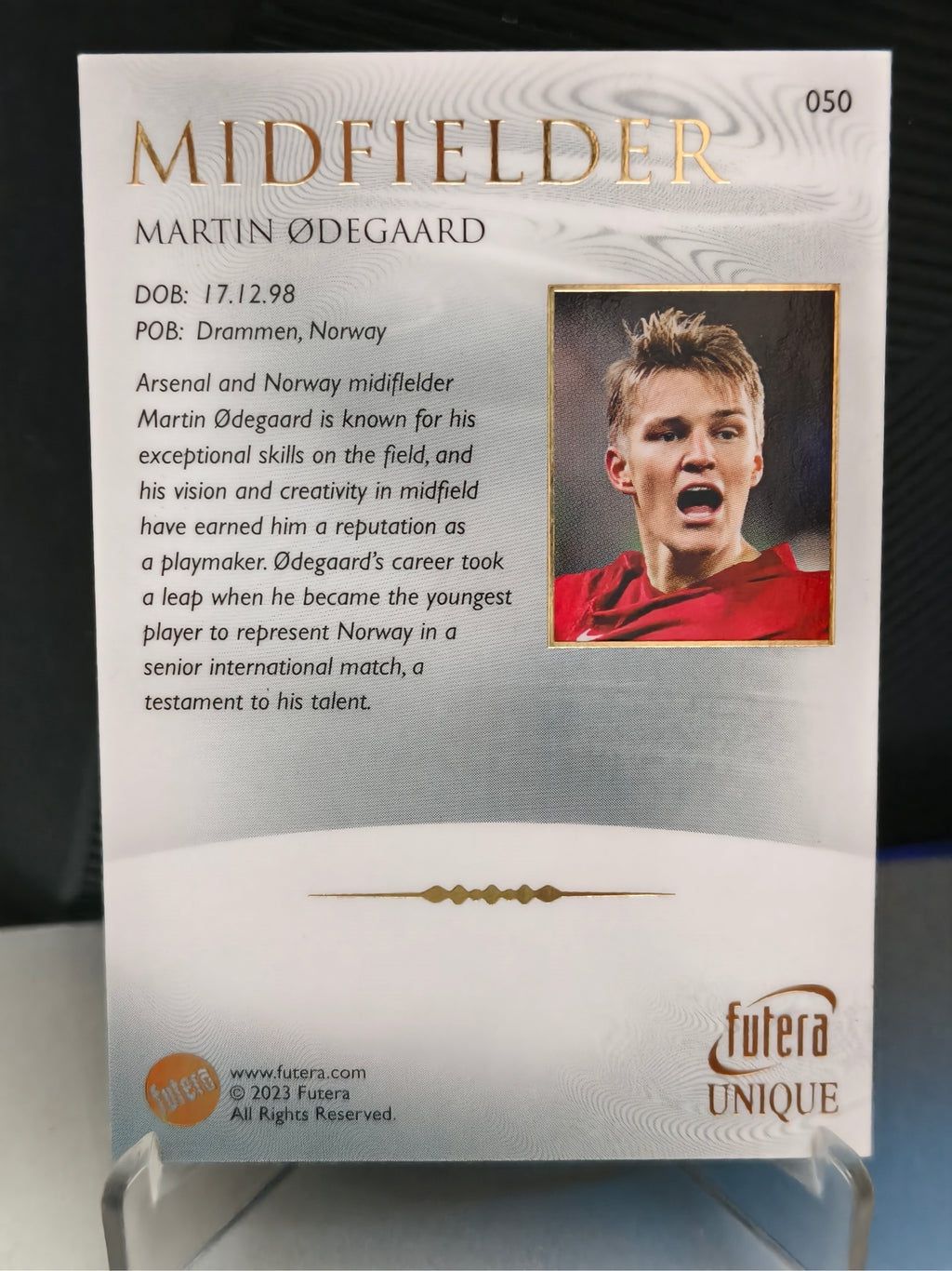 Martin Odegaard - Base Card - Futera Unique 2023