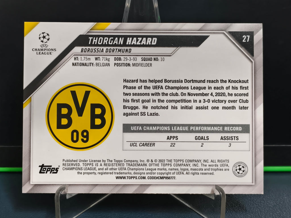 Thorgan Hazard - Starball Foil Card - Topps UCL 21-22