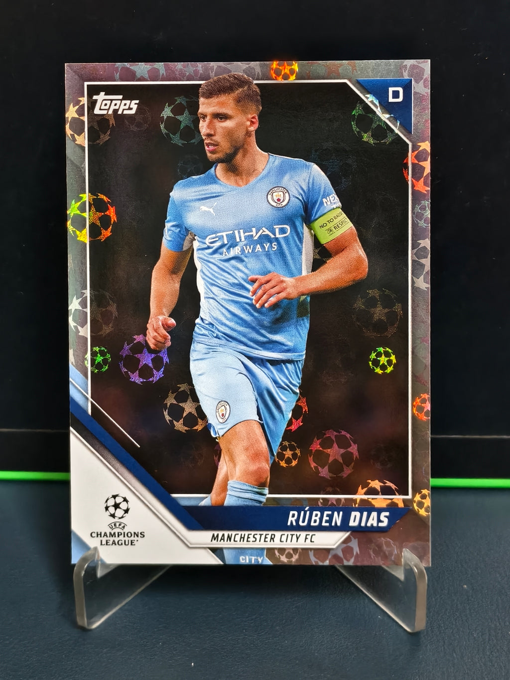 Ruben Dias - Starball Foil Card - Topps UCL 21-22