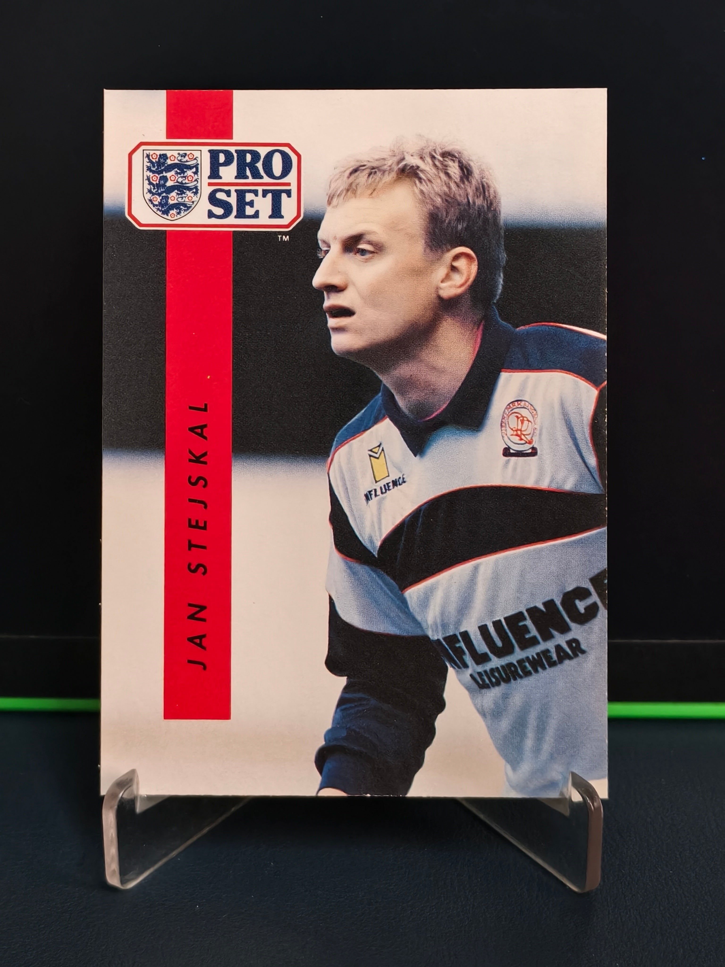 Jan Stejskal - Base Card - Pro Set English Football 90-91