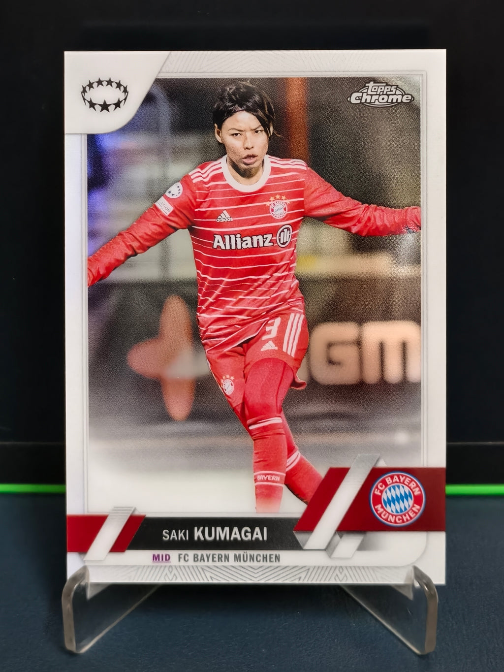 Saki Kumagai - Refractor Card - Topps Chrome UWCL 22-23