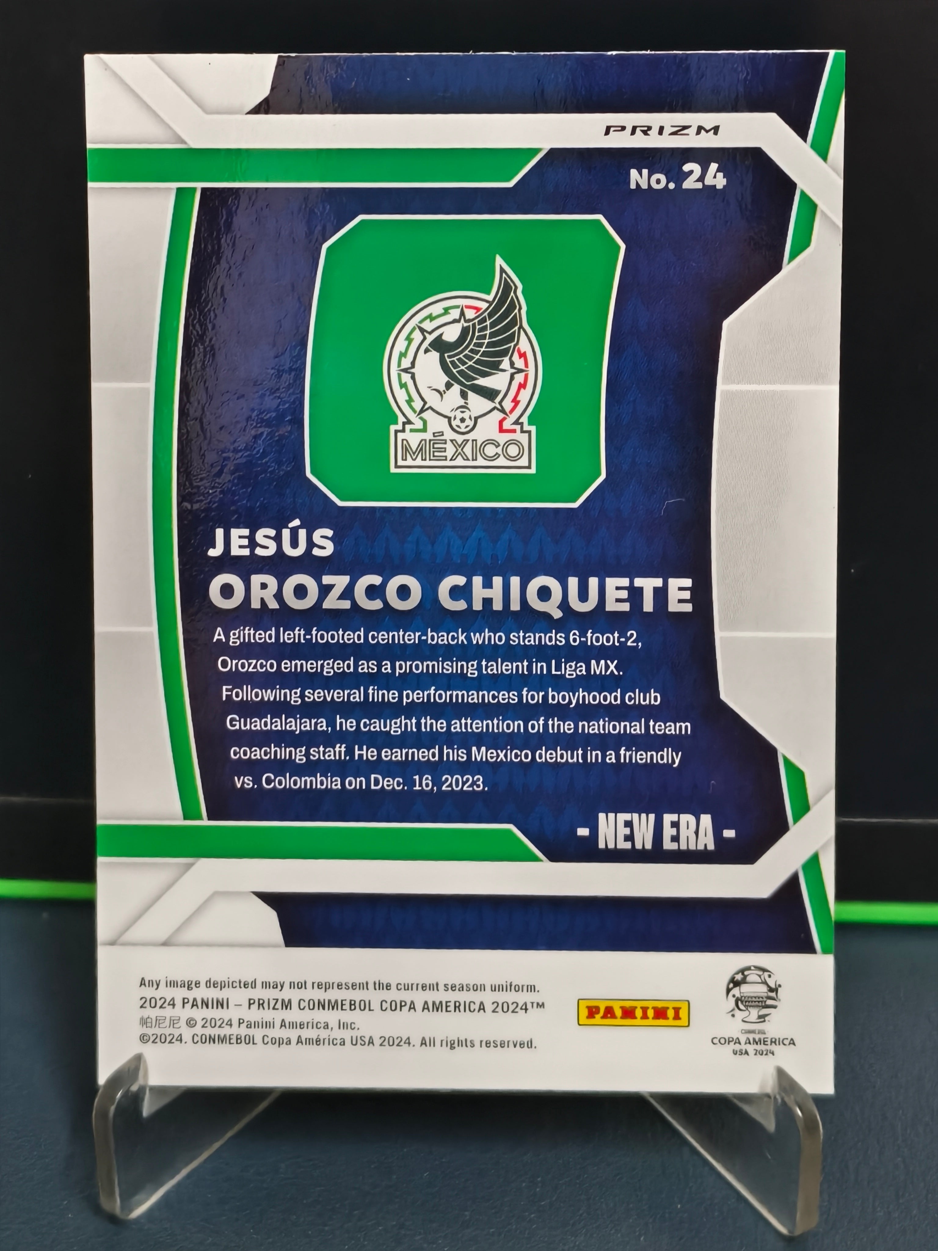 Jesus Orozco Chiquete - New Era Card - Panini Prizm Copa America 2024