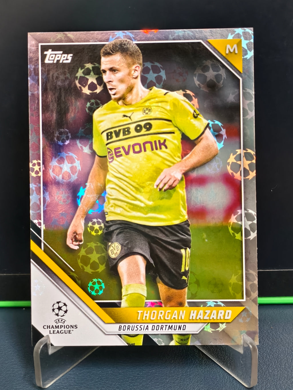 Thorgan Hazard - Starball Foil Card - Topps UCL 21-22