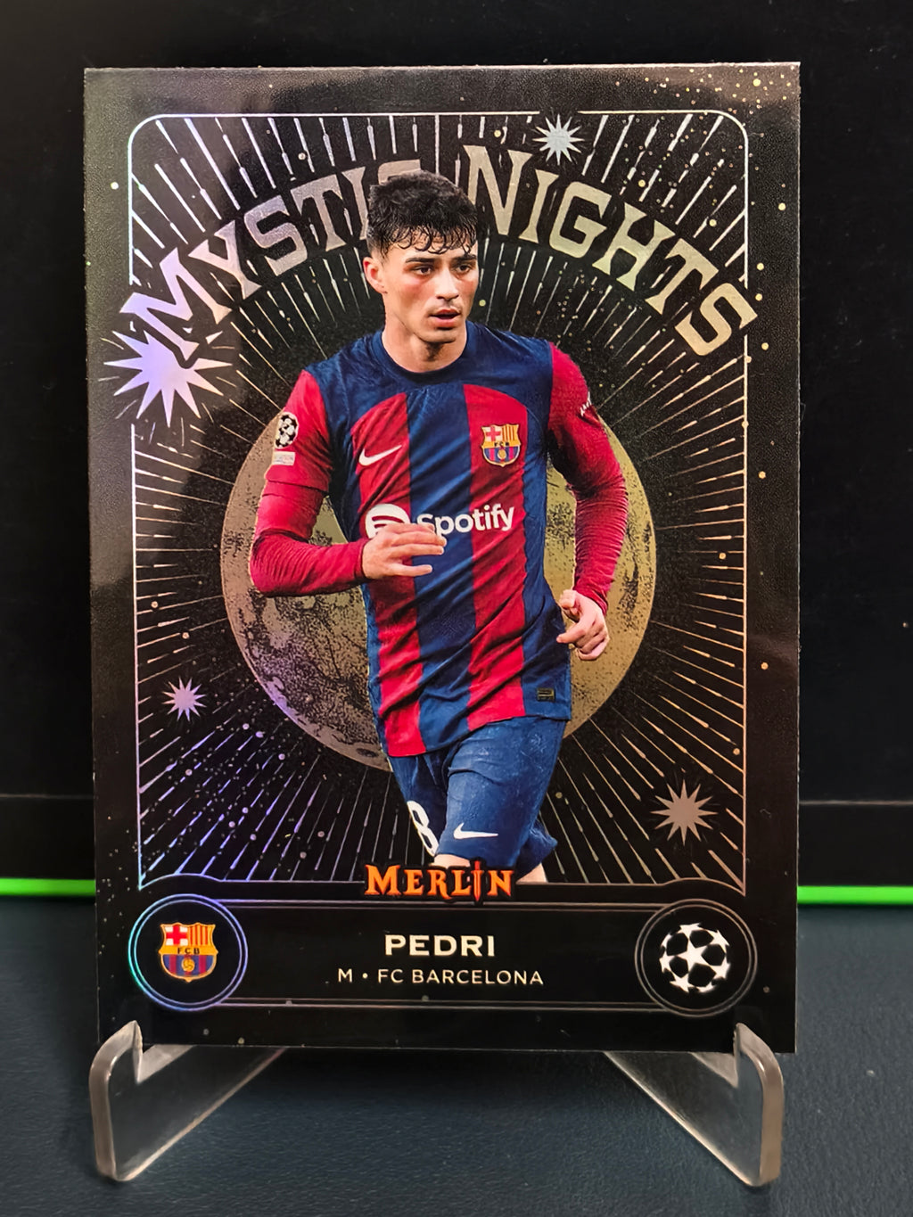 Pedri - Mystic Nights Card - Topps UEFA Merlin 23-24