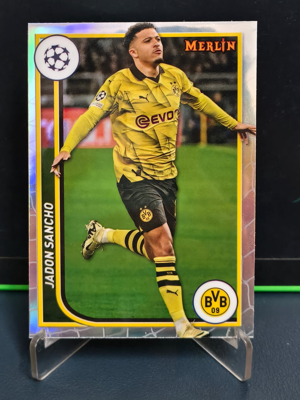 Jadon Sancho - Refractor Card - Topps Merlin UCC 23-24