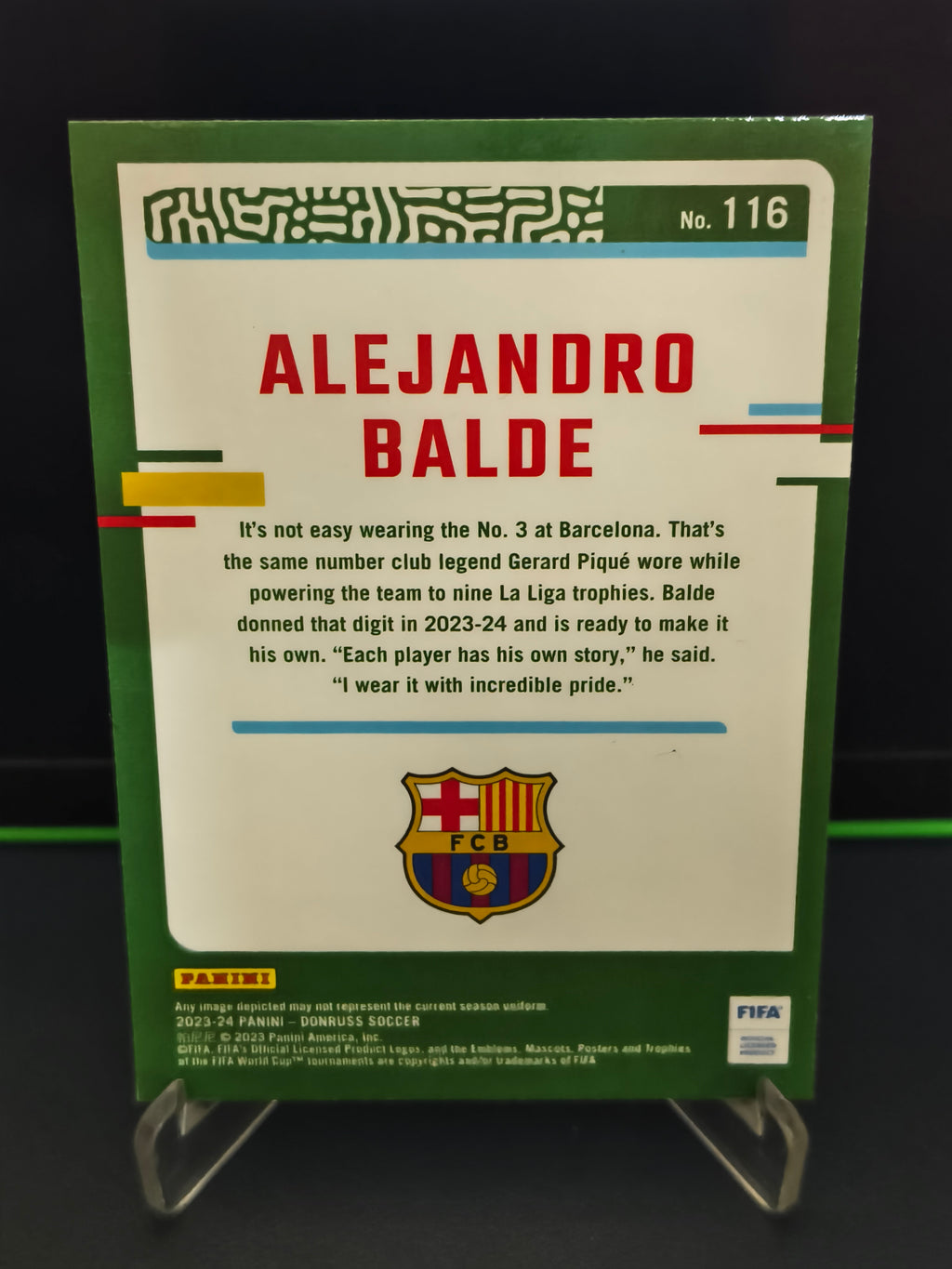 Alejandro Balde - Optic Card - Panini Donruss Soccer 23-24