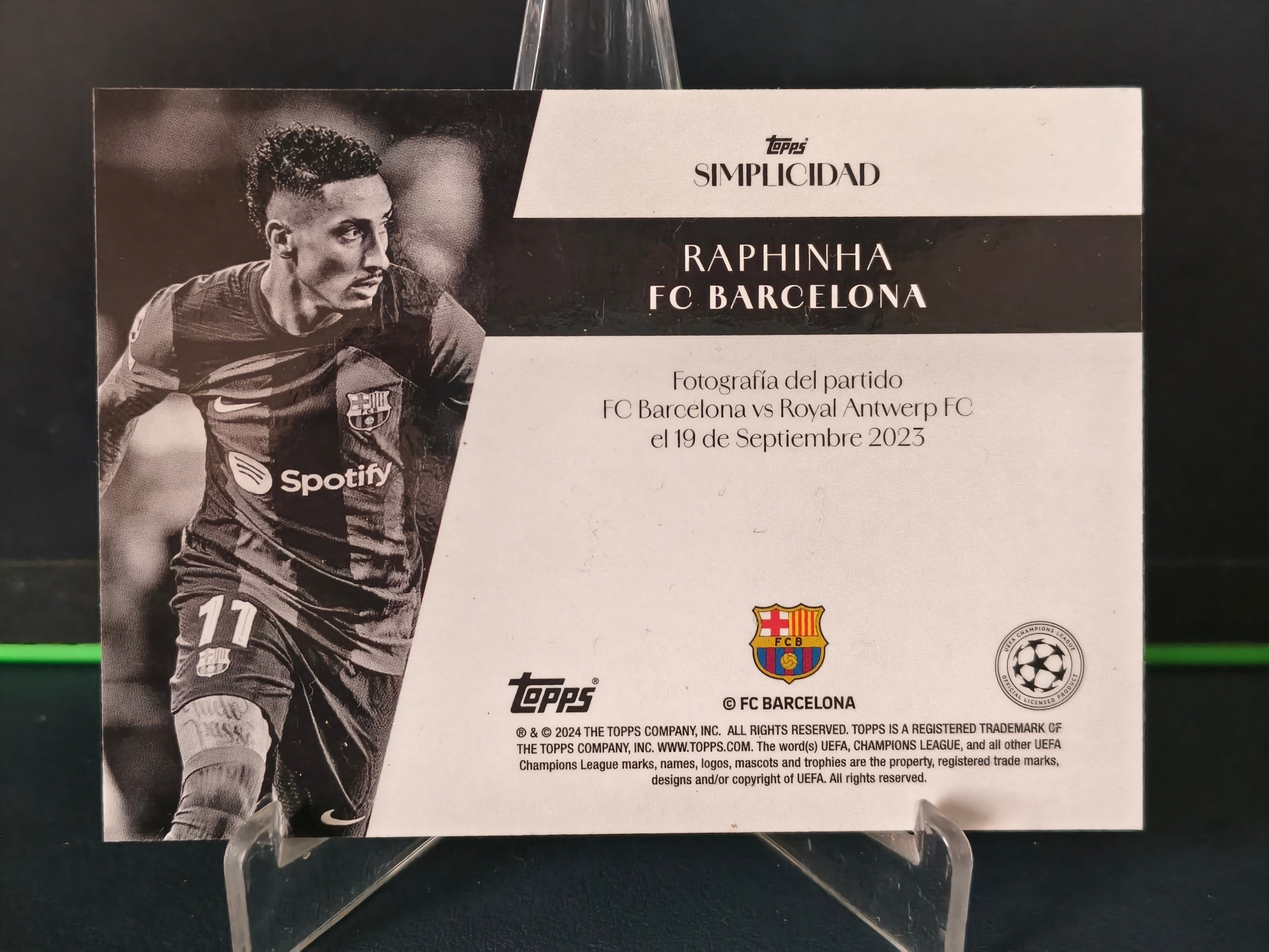 Raphinha - Base Card - Topps Simplicidad 23-24