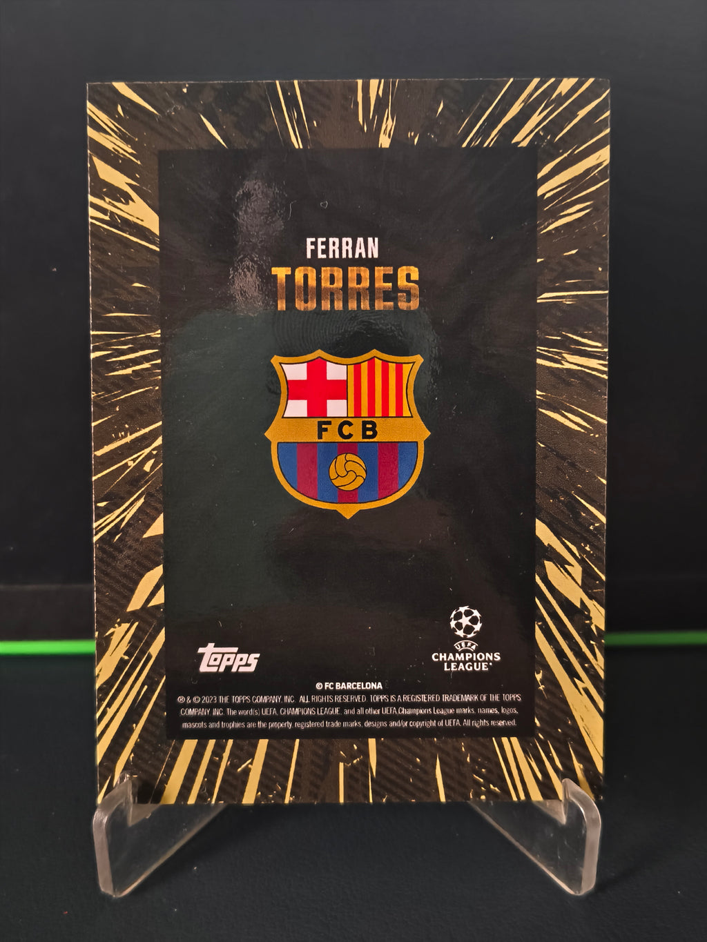 Ferran Torres - Base Card - Topps UCC Gold 23-24