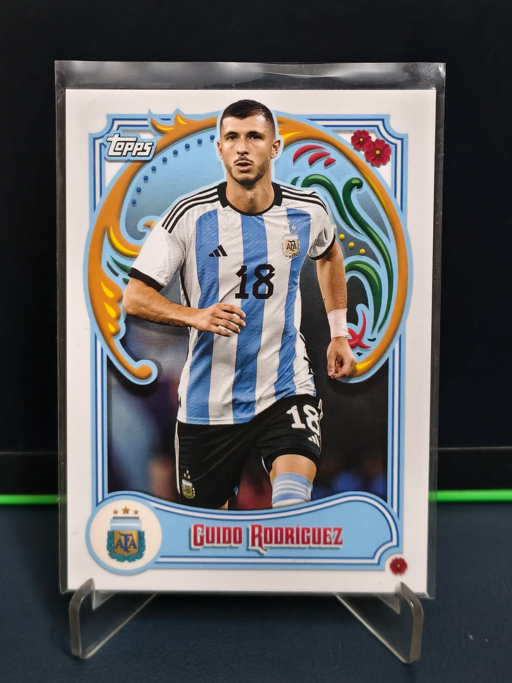 Guido Rodriguez - Base Card - Topps Argentina Fileteado 2023