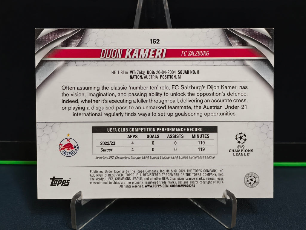 Dijon Kameri - Future Stars Card - Topps UCC 23-24