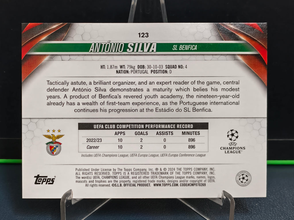 Antonio Silva - Gold Starball Future Stars Card - Topps UCC 23-24