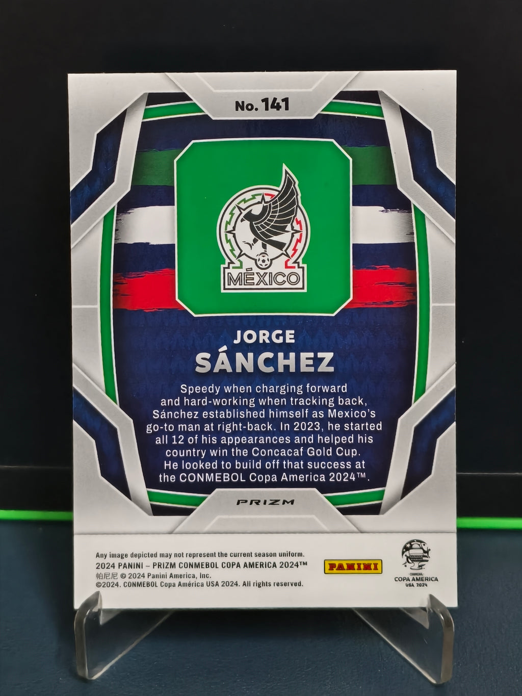 Jorge Sanchez - Pulsar Prizm Card - Panini Prizm Copa America 2024
