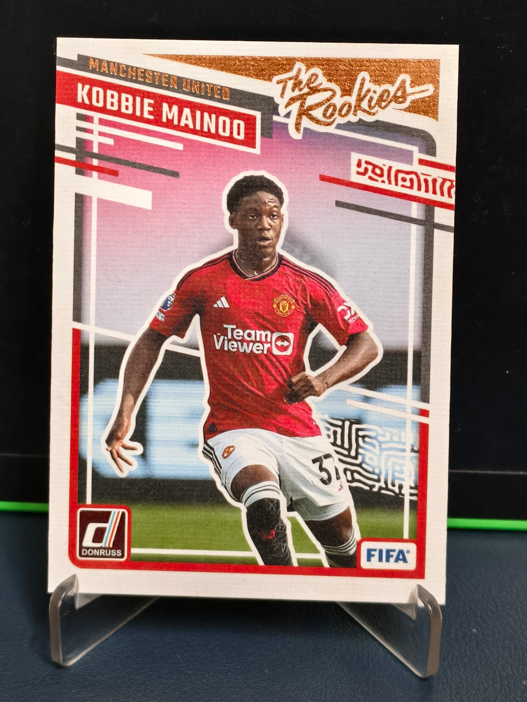 Kobbie Mainoo - The Rookies Card - Panini Donruss Soccer 23-24