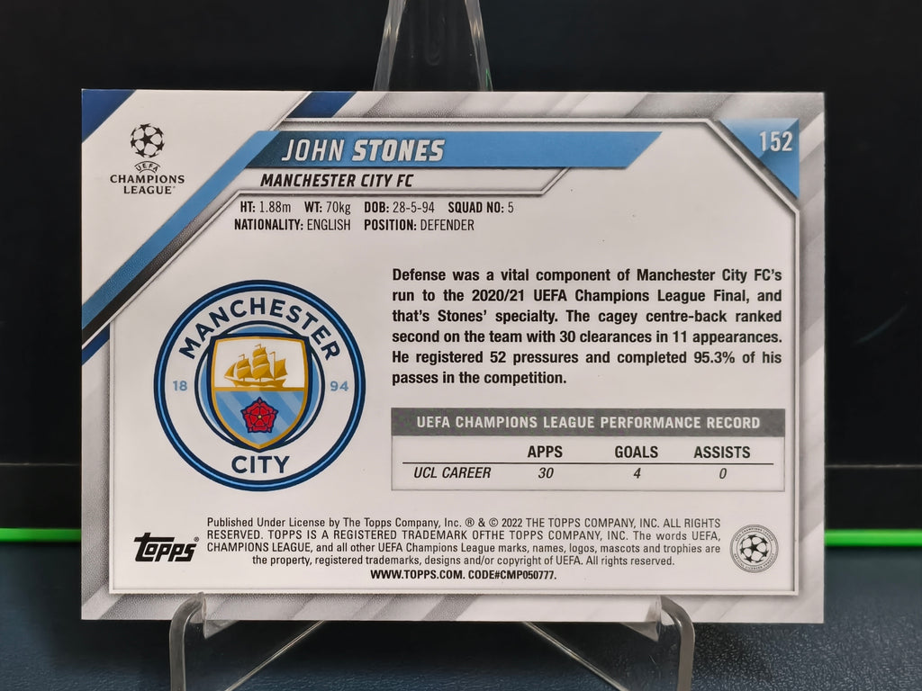 John Stones - Starball Foil Card - Topps UCL 21-22