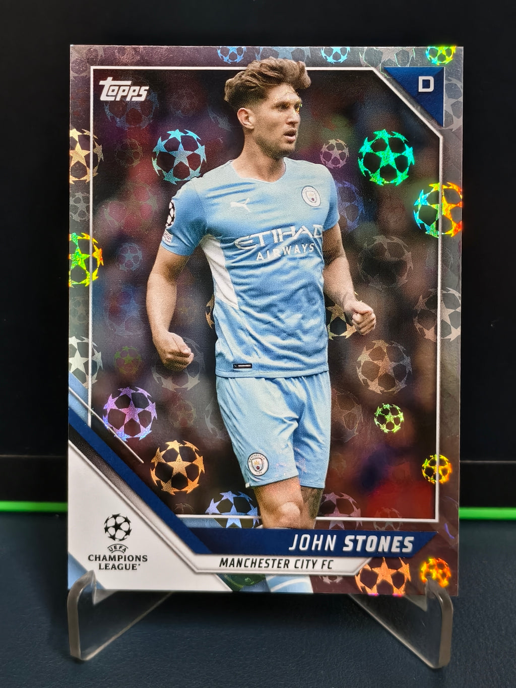 John Stones - Starball Foil Card - Topps UCL 21-22