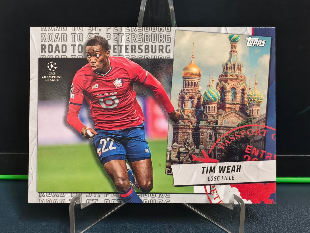Tim Weah - Road to St.Petersburg Card - Topps UCL 21-22