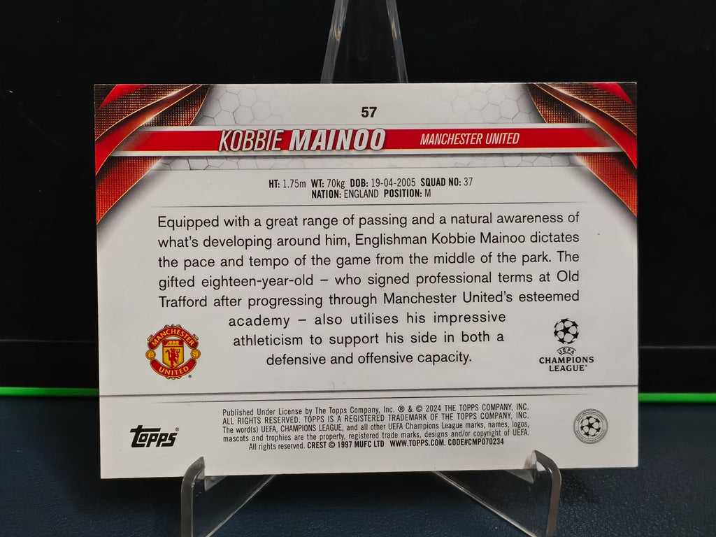 Kobbie Mainoo - Future Stars Card - Topps UCC 23-24