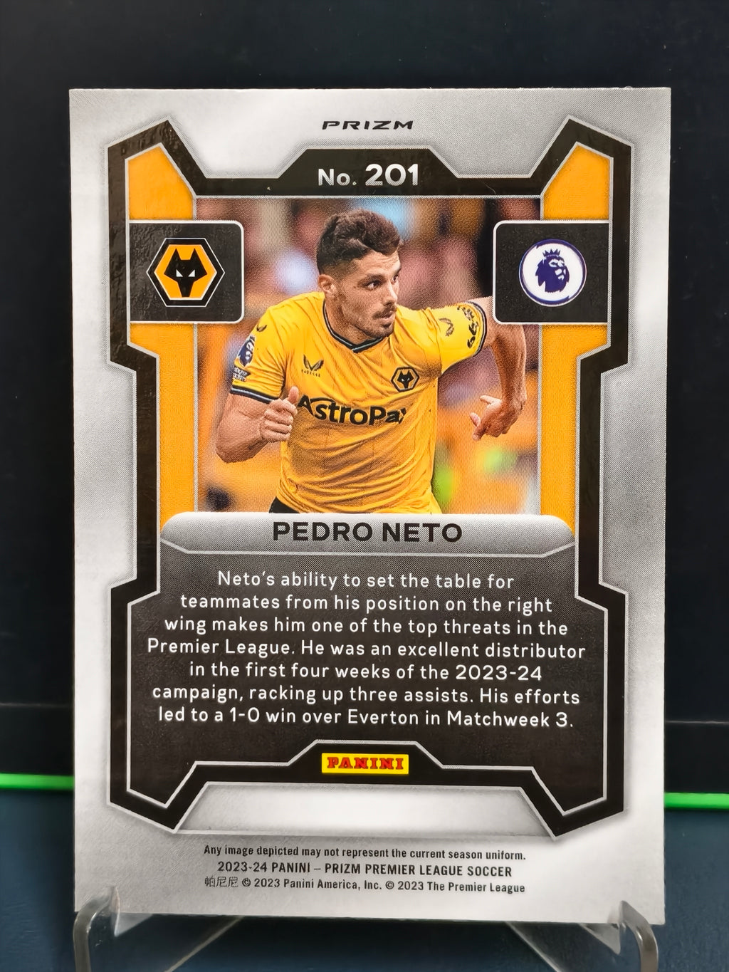 Pedro Neto - Red White Blue Card - Panini Prizm PL 23-24