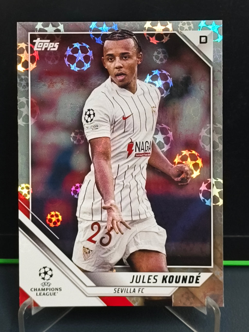 Jules Koundé - Starball Foil Card - Topps UCL 21-22