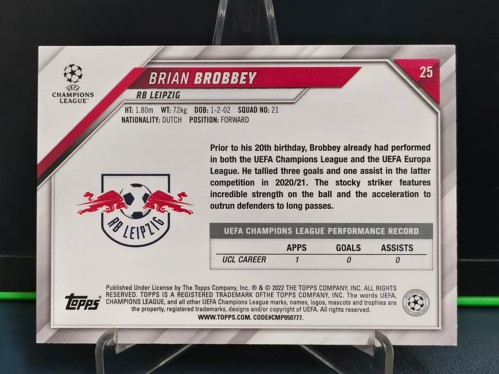 Brian Brobbey - Starball Foil Card - Topps UCL 21-22